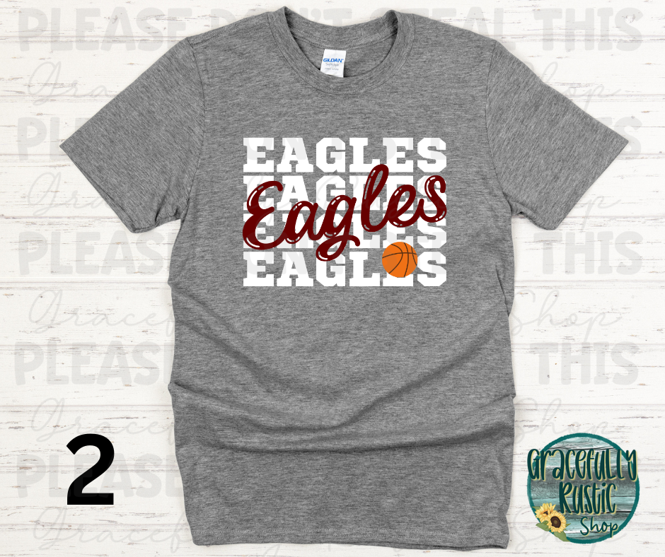 Joplin Eagles Stacked Basketball
