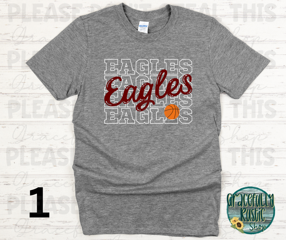 Joplin Eagles Stacked Basketball