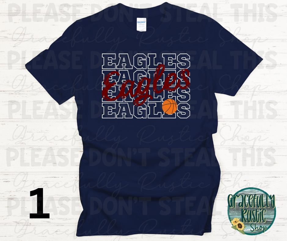 Joplin Eagles Stacked Basketball