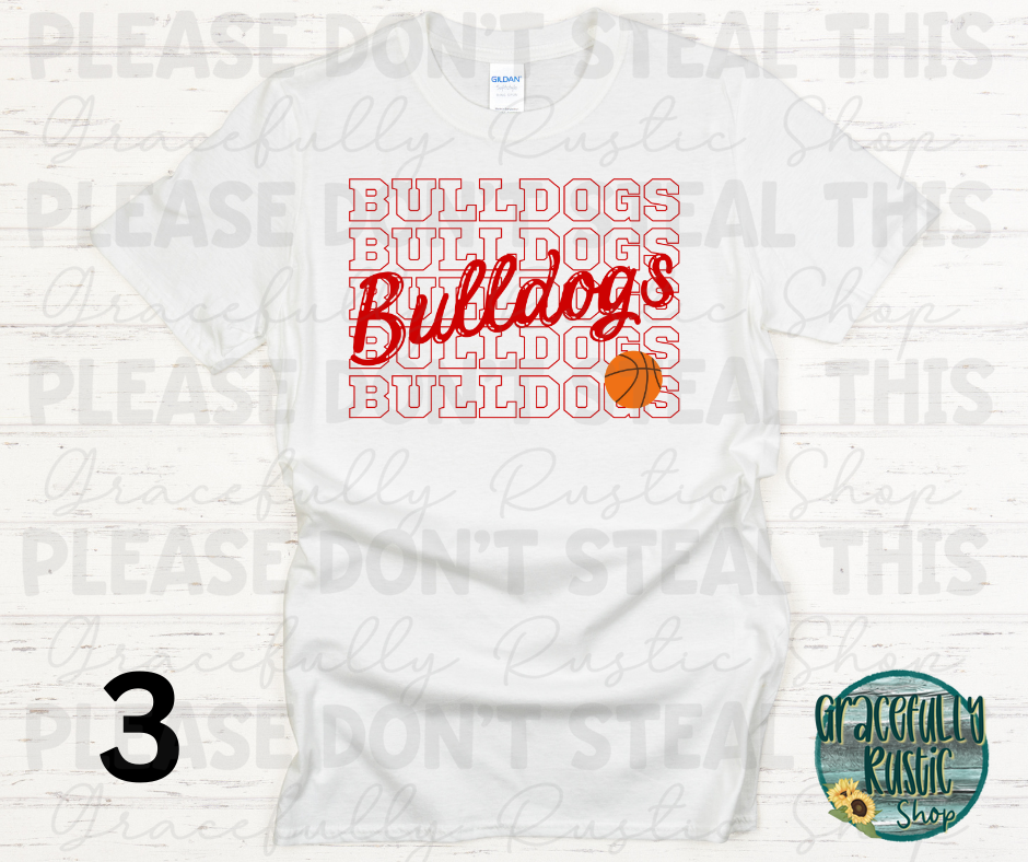 Carl Junction Bulldogs Stacked Basketball