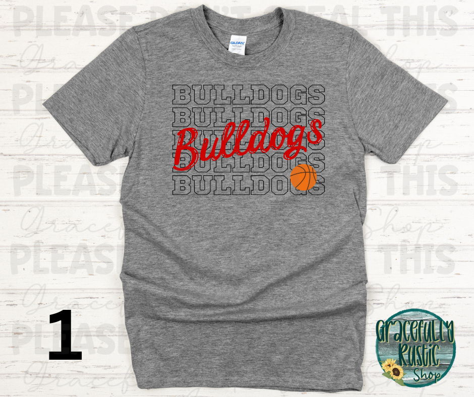 Carl Junction Bulldogs Stacked Basketball