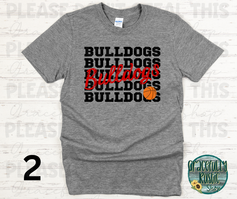 Carl Junction Bulldogs Stacked Basketball