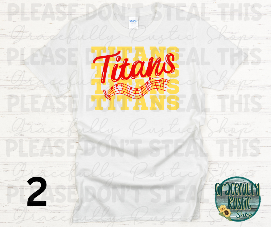 Columbus Titans Stacked Music