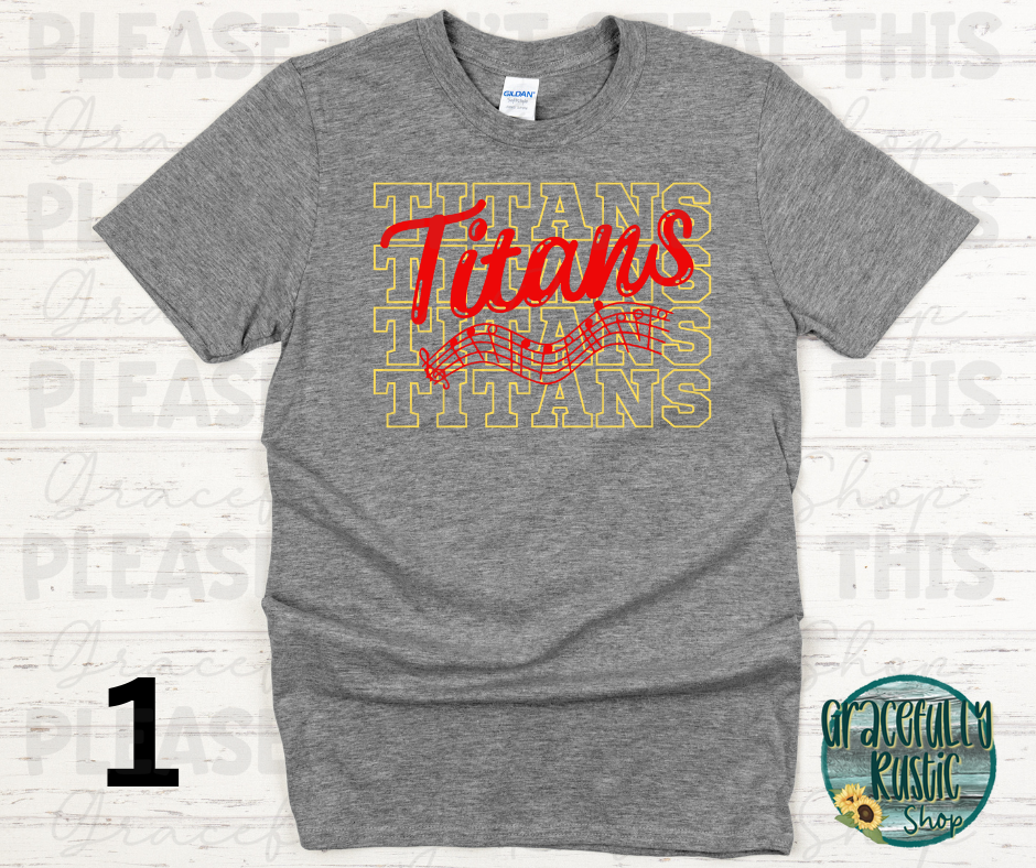 Columbus Titans Stacked Music
