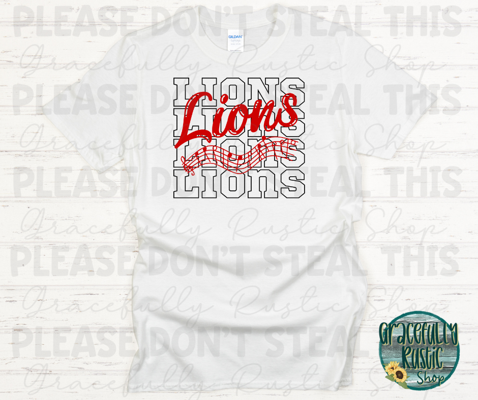 Baxter Lions Stacked Music