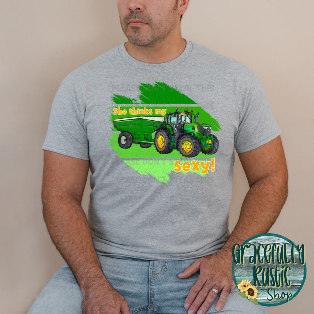 She thinks my Tractor