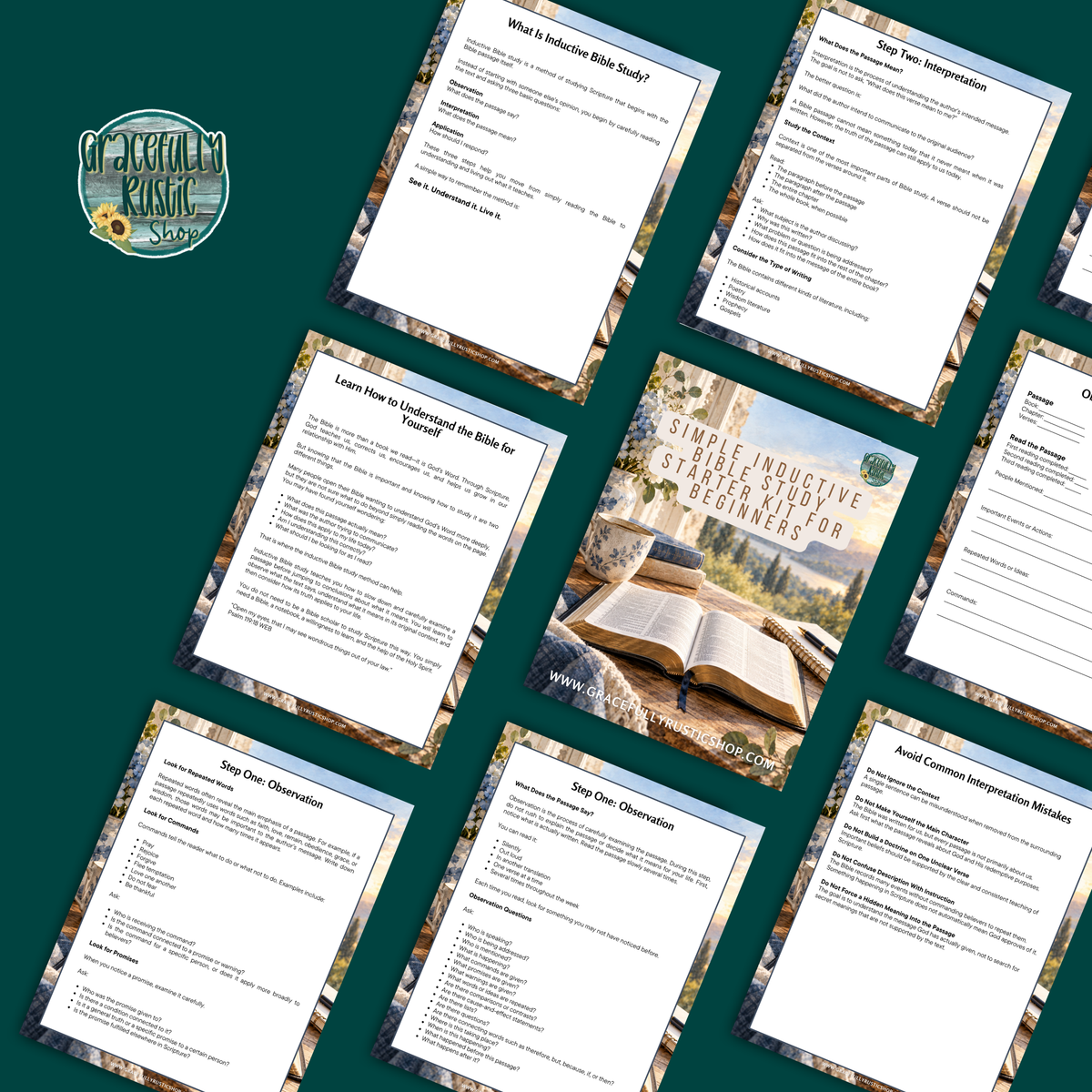 Simple Inductive Bible Study Starter Kit for Beginners - Bible Study