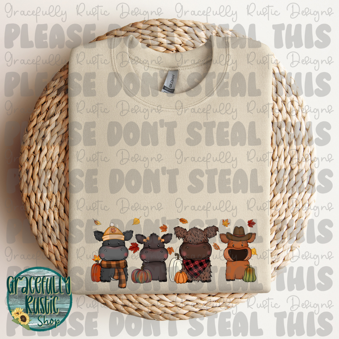 Cute Fall Cows | Gracefully Rustic Shop Exclusive