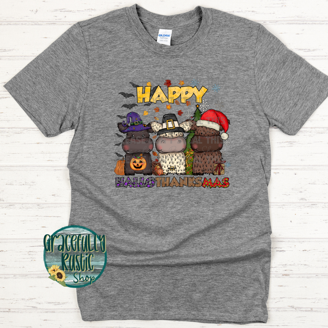 Cute Cows Happy HalloThanksMas | Gracefully Rustic Shop Exclusive