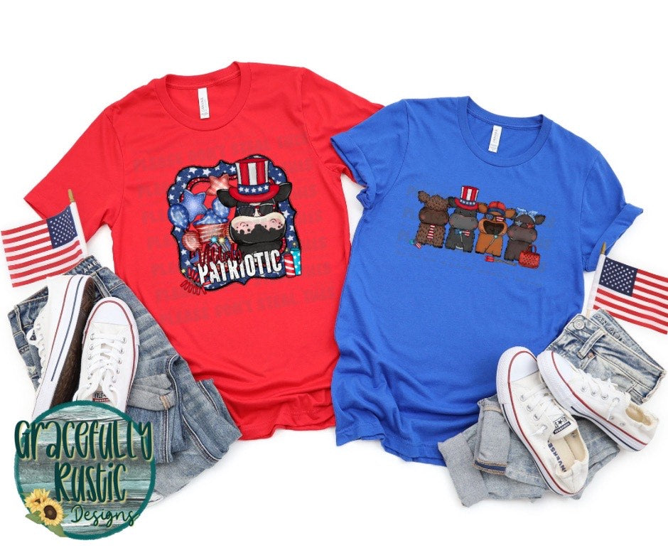 Patriotic Cows | Gracefully Rustic Shop Exclusive