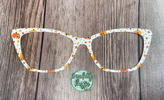 Fall Pumpkins and Leaves