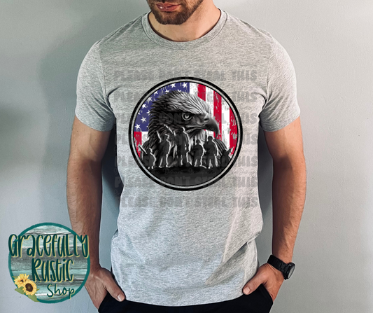 Eagle watching over