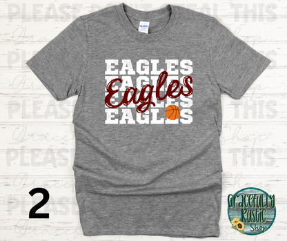 Joplin Eagles Stacked Basketball