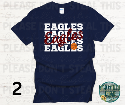 Joplin Eagles Stacked Basketball