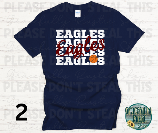 Joplin Eagles Stacked Basketball
