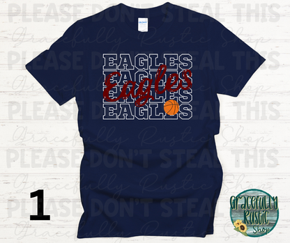 Joplin Eagles Stacked Basketball