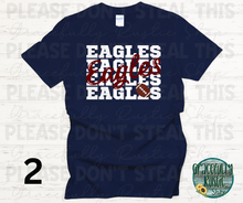 Load image into Gallery viewer, Joplin Eagles Stacked Football

