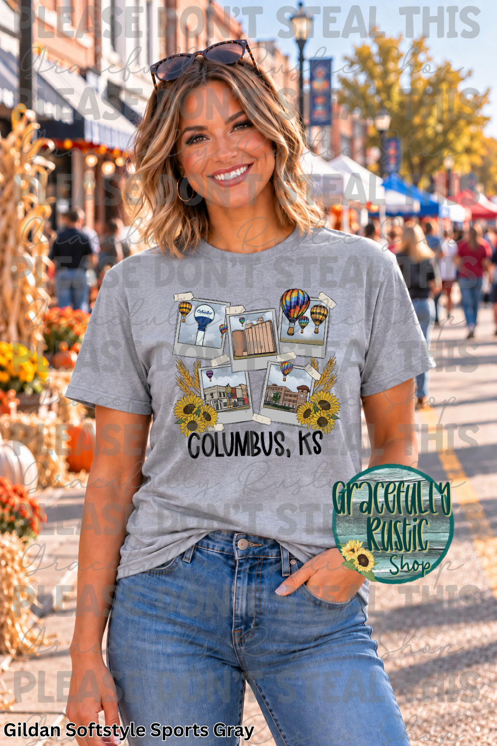 Columbus KS Hometown Collage | Gracefully Rustic Shop Exclusive