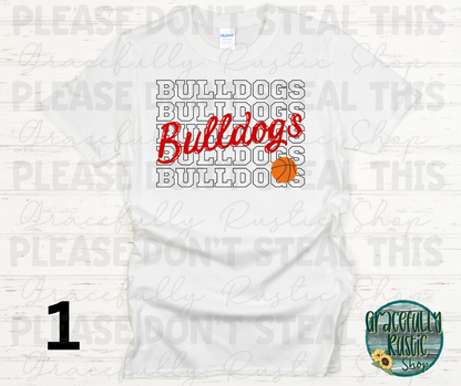 Carl Junction Bulldogs Stacked Basketball