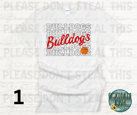 Carl Junction Bulldogs Stacked Basketball