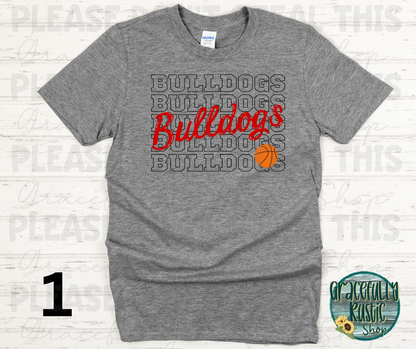 Carl Junction Bulldogs Stacked Basketball