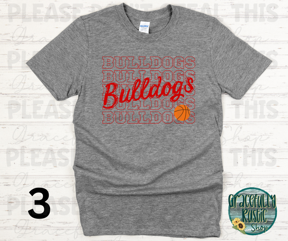 Carl Junction Bulldogs Stacked Basketball