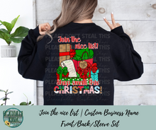 Load image into Gallery viewer, Join the Nice List Shop Small | Custom Design | Gracefully Rustic Shop Exclusive
