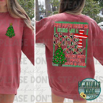 Dear Person Behind Me - Christmas