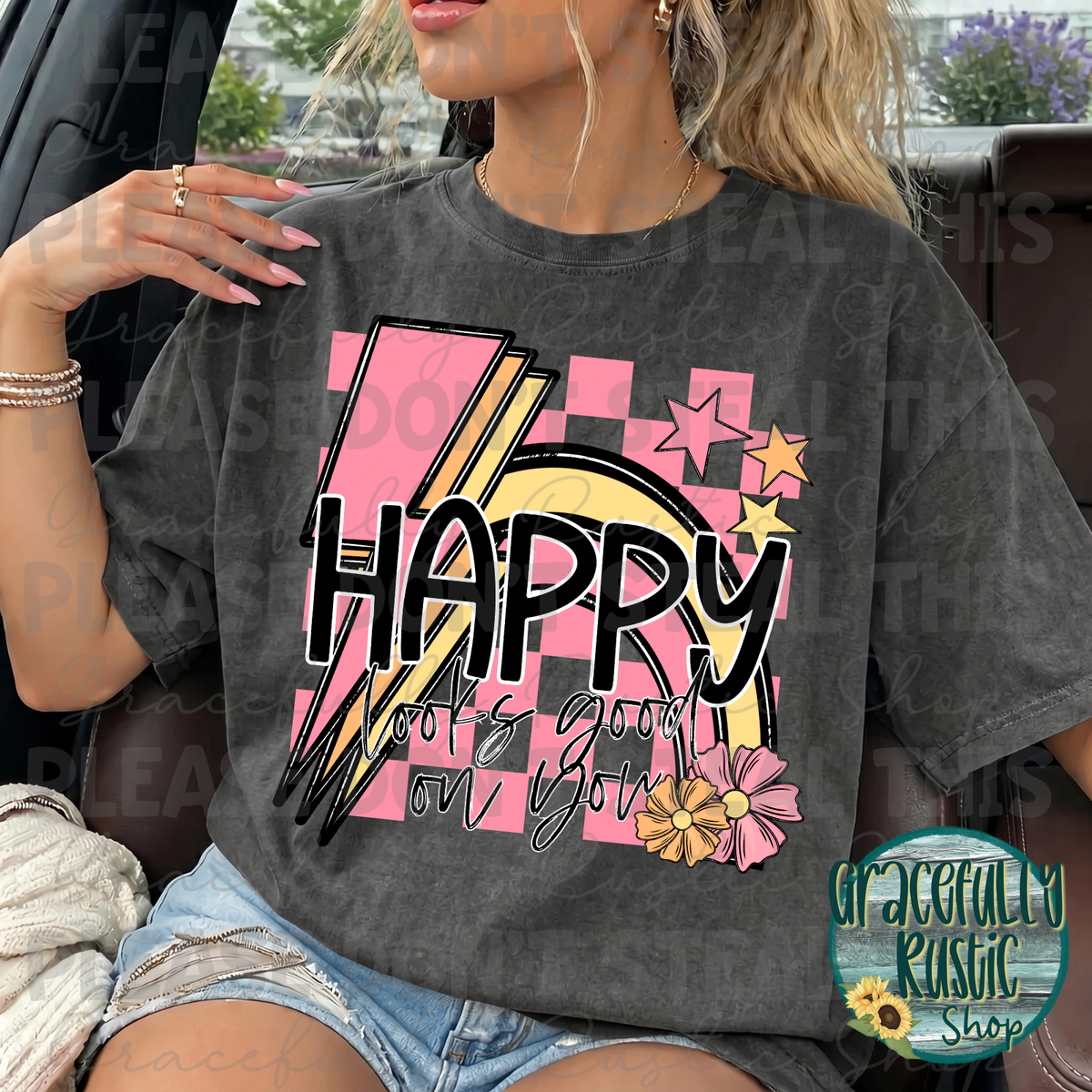 Happy looks good on you