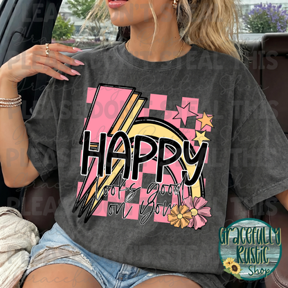 Happy looks good on you