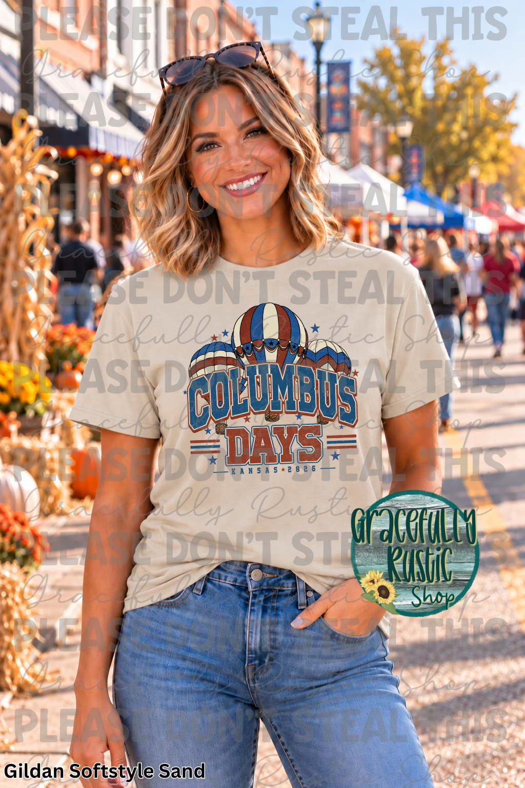 Columbus Days 2026 Varsity RWB | Gracefully Rustic Shop Exclusive