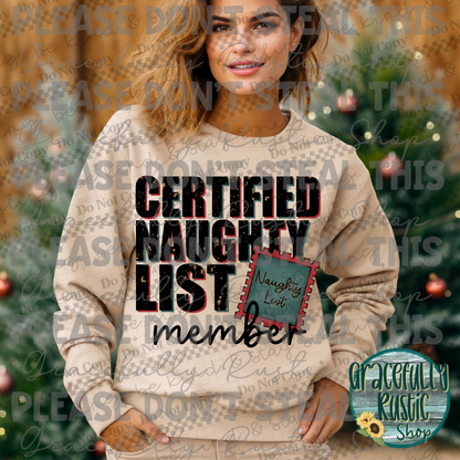 Certified Naughty List