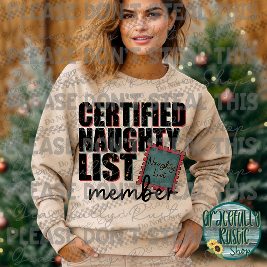 Certified Naughty List