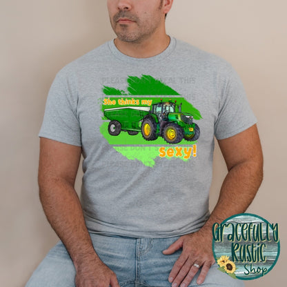 She thinks my Tractor