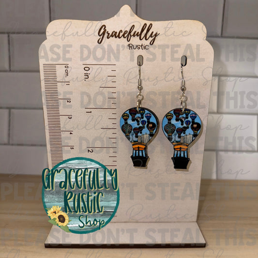 Columbus KS Balloon Regatta Earrings