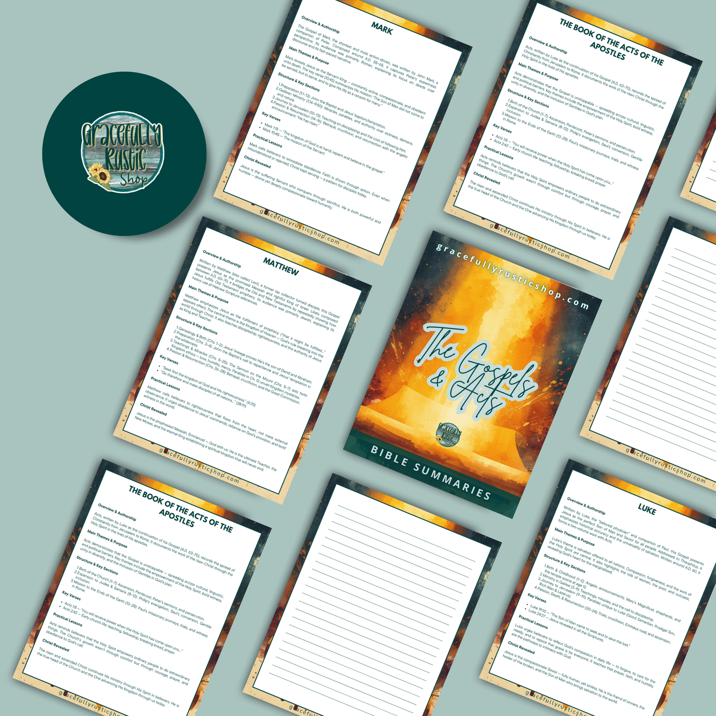 Gospels and Acts - Summaries  - Faith Rescource