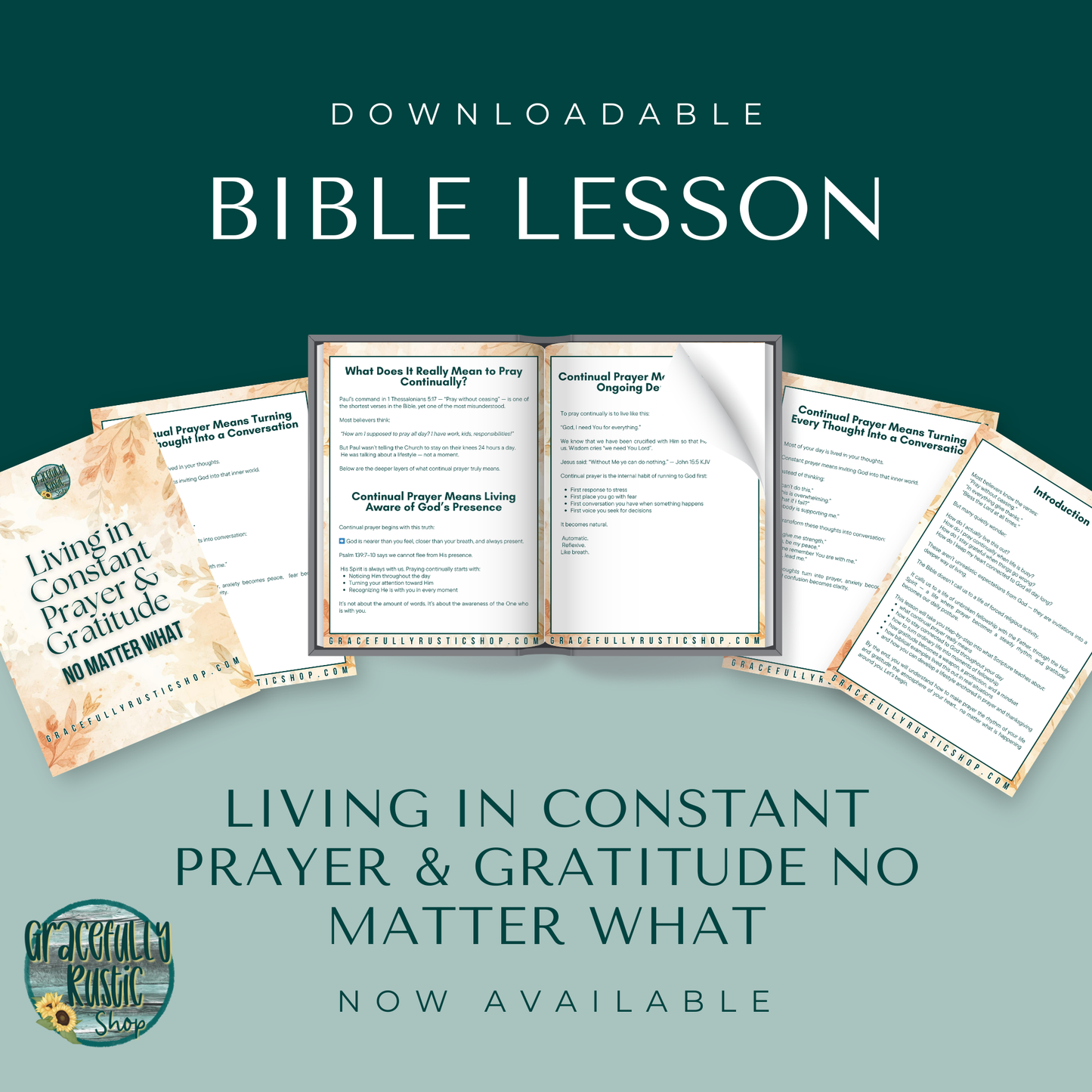 Living in Constant Prayer & Gratitude No Matter What | Bible Study