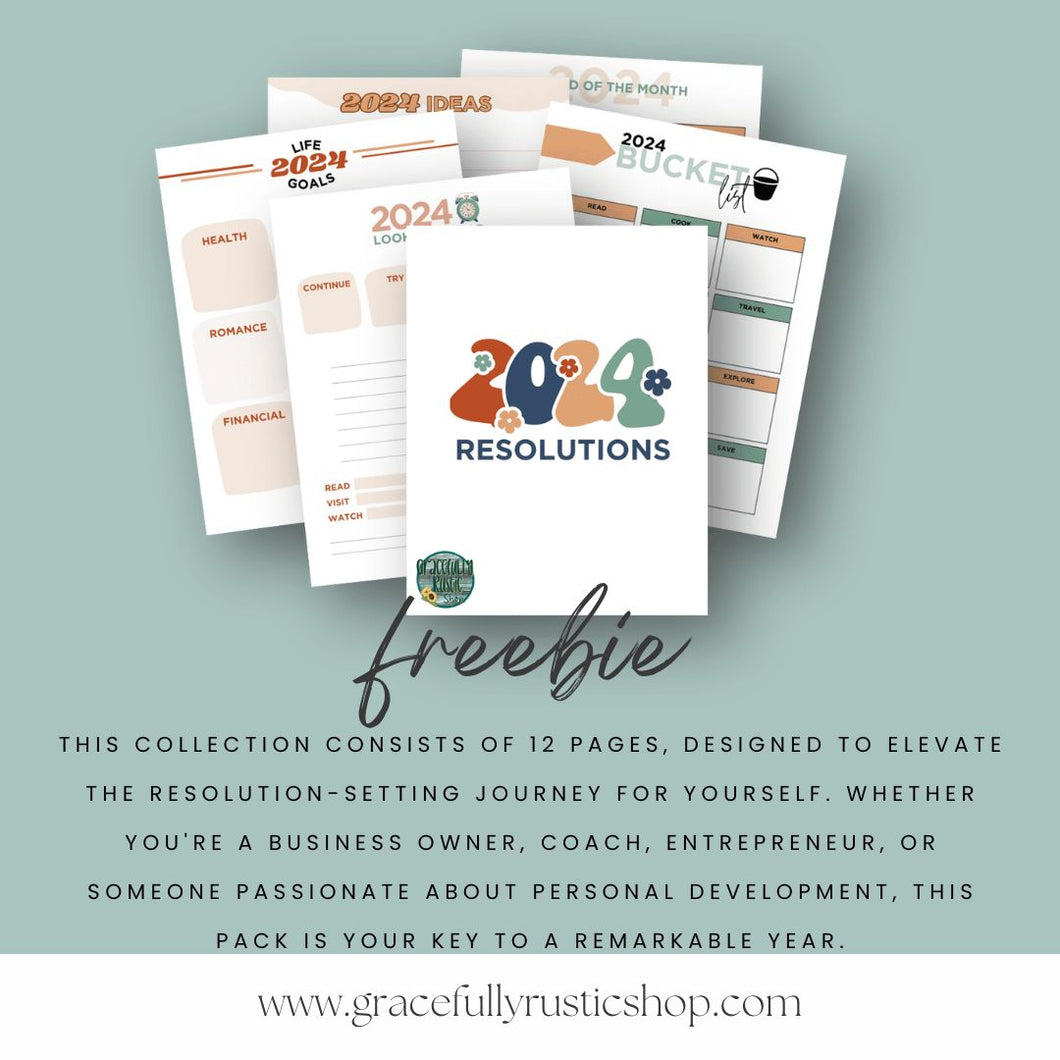 2024 Resolutions Workbook