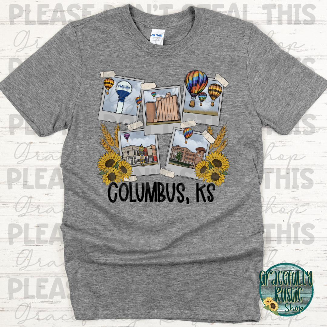 Columbus KS Hometown Collage | Gracefully Rustic Shop Exclusive