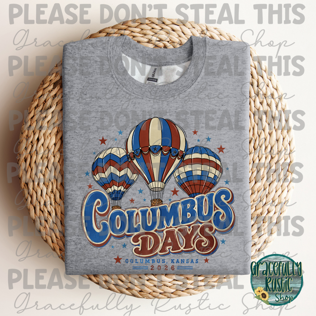 Columbus Days 2026 Retro | Gracefully Rustic Shop Exclusive