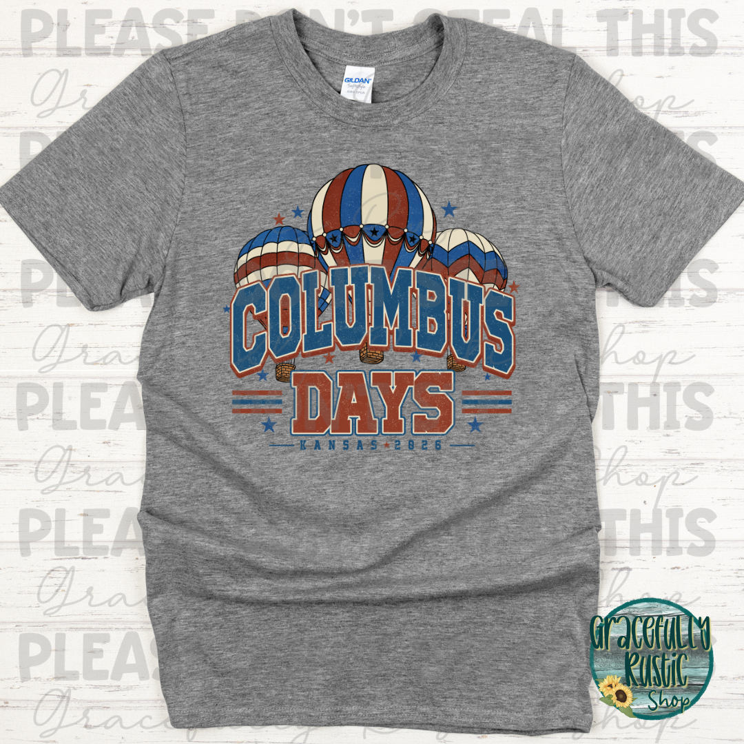 Columbus Days 2026 Varsity RWB | Gracefully Rustic Shop Exclusive