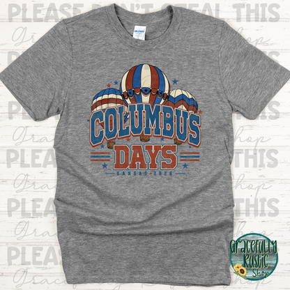 Columbus Days 2026 Varsity RWB | Gracefully Rustic Shop Exclusive