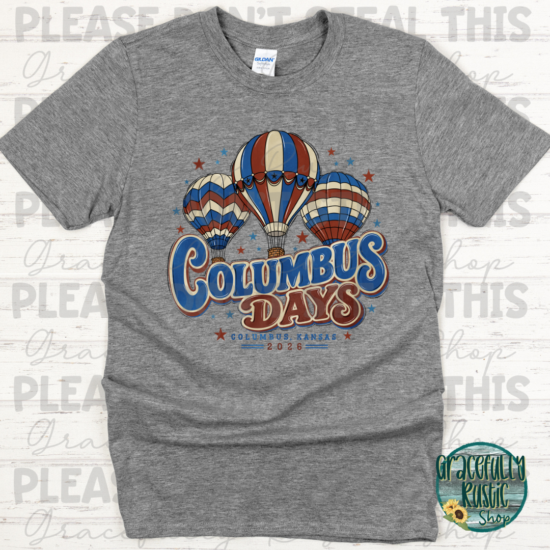 Columbus Days 2026 Retro | Gracefully Rustic Shop Exclusive
