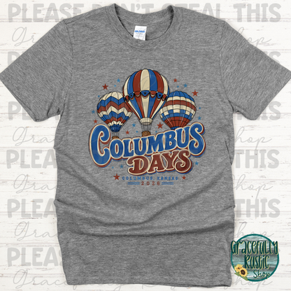Columbus Days 2026 Retro | Gracefully Rustic Shop Exclusive