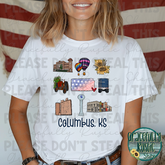 Columbus KS Collage | Gracefully Rustic Shop Exclusive