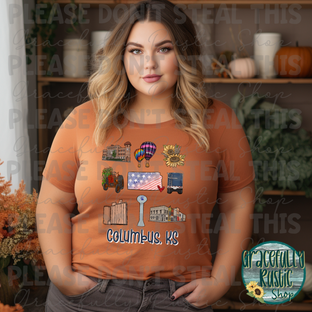 Columbus KS Collage | Gracefully Rustic Shop Exclusive