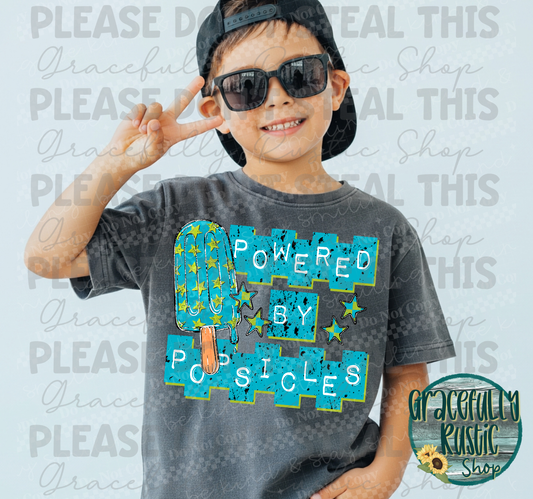 Powered by popsicles | black