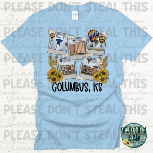 Columbus KS Hometown Collage | Gracefully Rustic Shop Exclusive