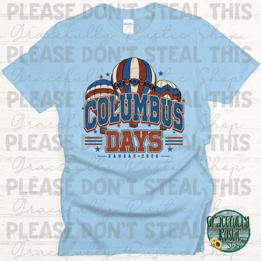 Columbus Days 2026 Varsity RWB | Gracefully Rustic Shop Exclusive