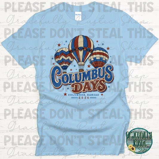 Columbus Days 2026 Retro | Gracefully Rustic Shop Exclusive